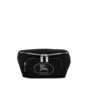 BURBERRY Embroidered Logo Belt Bag for Men Men BLACK Handbags